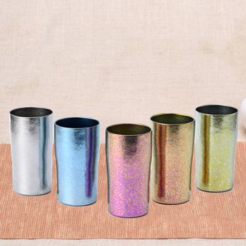 Pure titanium beer glass